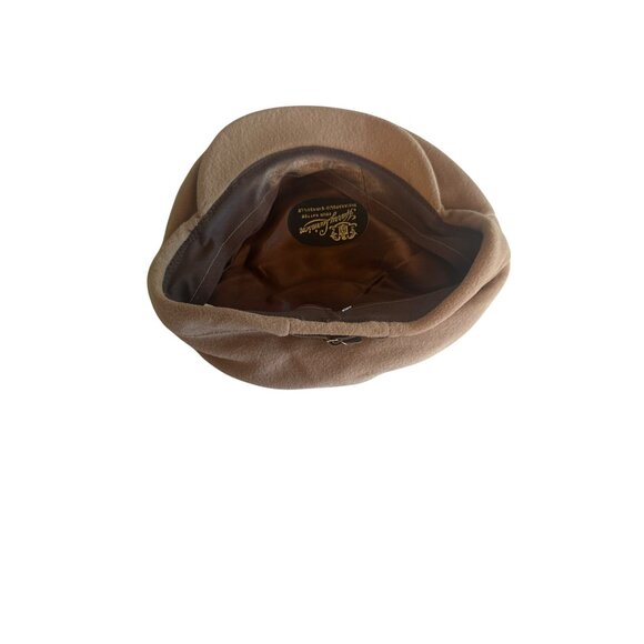 Vintage Harry Levinson Mens Wool Blend Tan Newsboy Cap One Size - Picture 4 of 6